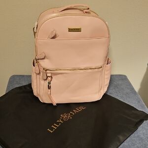 Lily Jade Large Anna Pink/gold Backpack